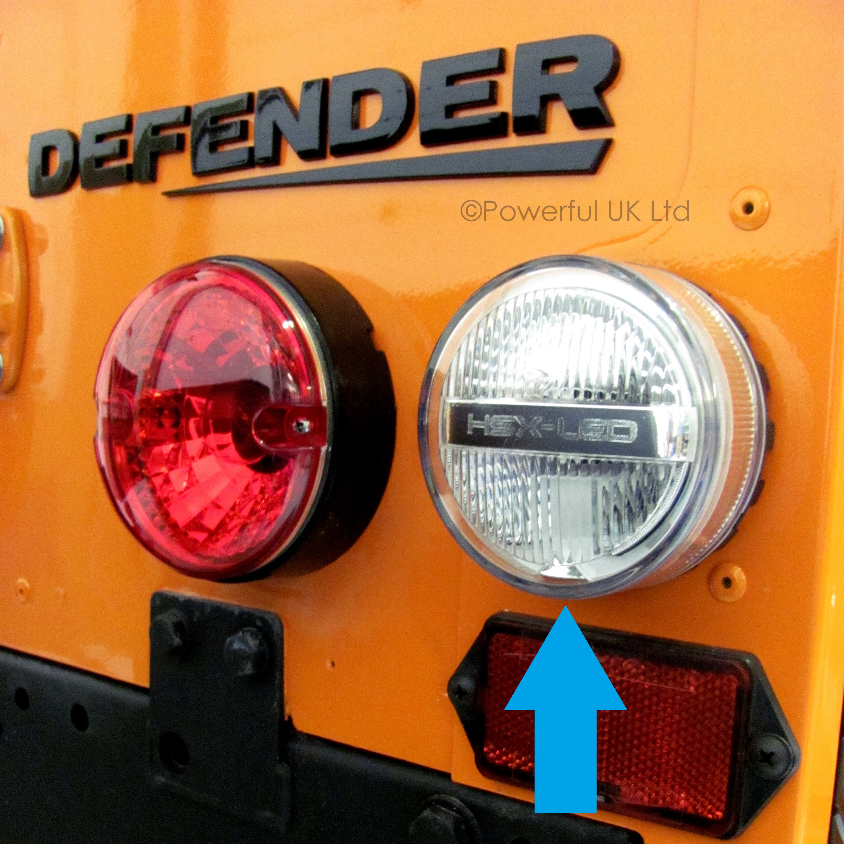 2x Clear HSX LED indicator+reverse lights Rear lamps Land Rover